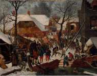 Brueghel Pieter II Adoration of the Magi  - Hermitage